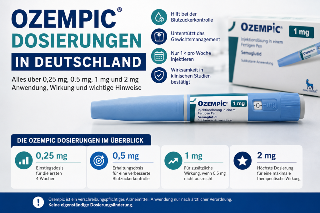 Ozempic Dosierungen Deutschland
