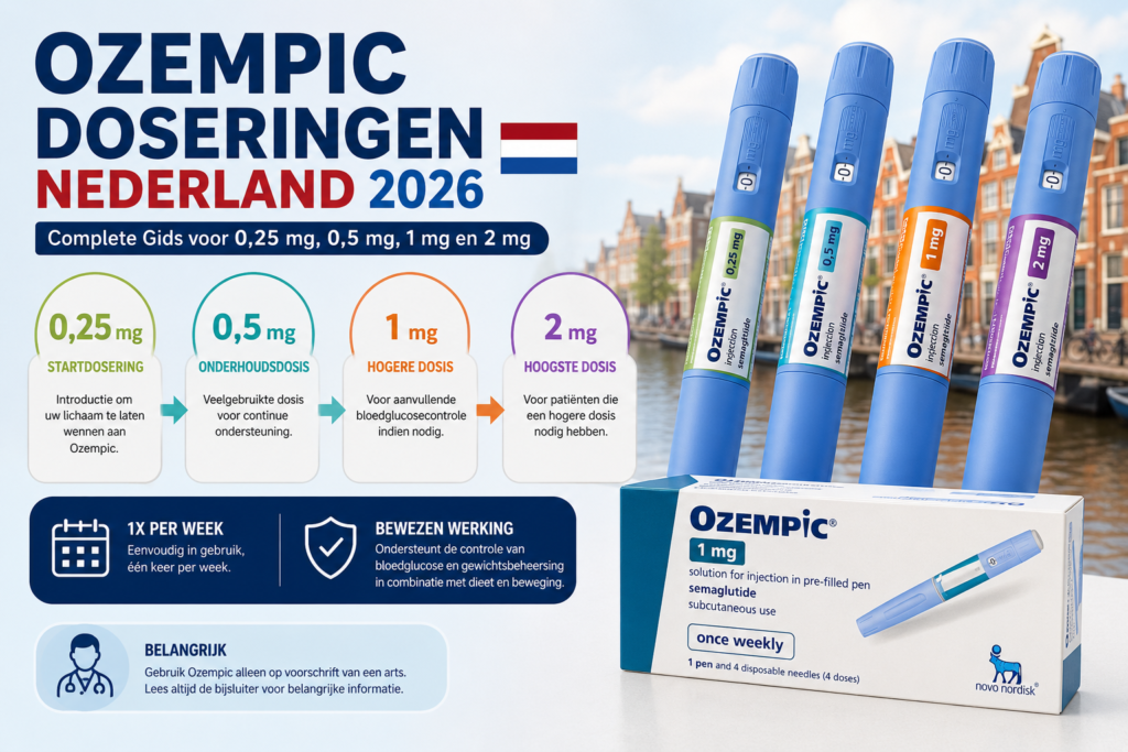 Ozempic doseringen Nederland
